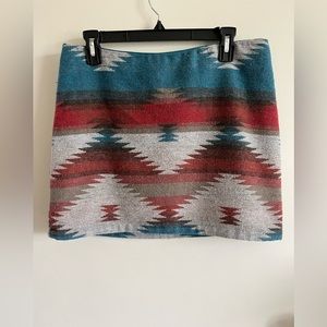AEO Aztec Mini Skirt